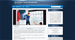 Desktop Screenshot of abqcustomtintandglass.com