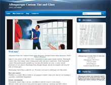 Tablet Screenshot of abqcustomtintandglass.com